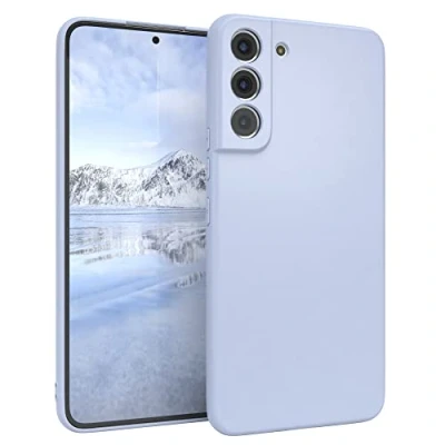 Abbildung von EAZY CASE Handyhülle Silikon mit Kameraschutz kompatibel Samsung Galaxy S22 Plus 5G in Himmelblau, Blau, Ultra dünn, Slimcover, Silikonhülle, Hülle, Softcase, Backcover