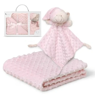 Abbildung von Interbaby PD001 02 Babydecke mit doudou Bear, rosa, 0.72 kg