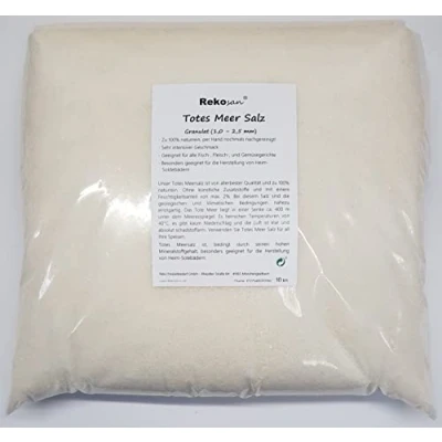Abbildung von Rekosan ® Totes Meersalz Granulat 10 kg 1,0 2,5 mm aus Jordanien (Speisesalz/Badesalz)