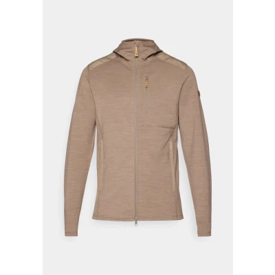 Abbildung von Fjallraven 81479 244 Keb Fleece Hoodie M Sweatshirt Herren Suede Brown Größe XS