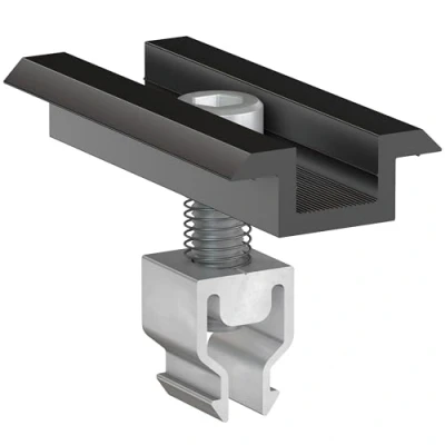 Abbildung von DoitBau 10x Klickfix Solar Mittelklemme 30mm 40mm Schwarz Befestigungen für Solarmodule Solarmodul Halterung Modulklemmen PV
