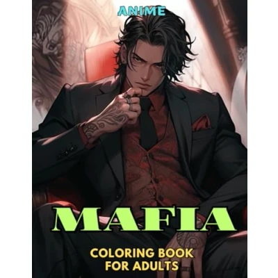 Abbildung von Anime: Mafia: Coloring Book for Adults: Grayscale Images (Anime Books Adults)