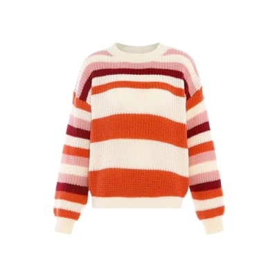 Abbildung von blonda Damen Pullover Braun Mehrfarbig XL/XXL