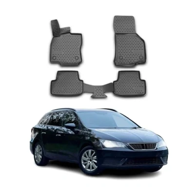 Abbildung von OMAC 6511444 Fußmattensatz Gummi, TPE (thermoplastischer Elastomer) 4 schwarz SEAT: Leon III Schrägheck