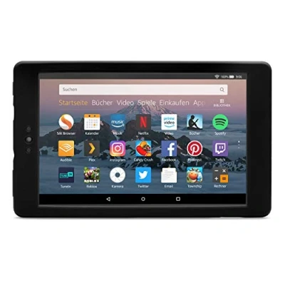 Abbildung von Nupro Stoßfeste Hülle für Fire HD 8 Tablet, Schwarz
