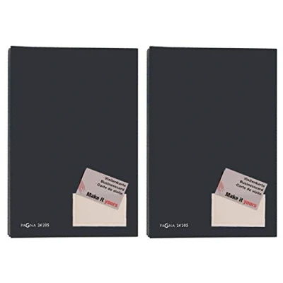 Abbildung von Pagna Unterschriftsmappe, 20 teilig, mit Color Einband und dehnbarem Rücken (2X Schwarz)