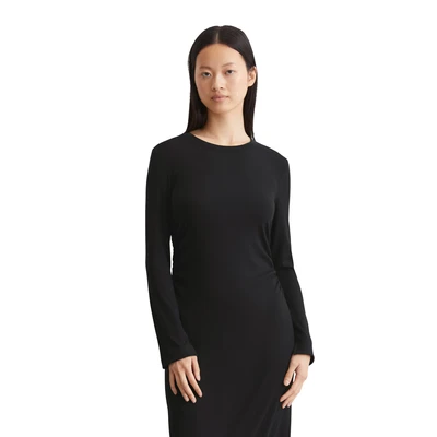 Abbildung von Marc O&#039;Polo Regular AUS Jerseykleid, Damen, Größe: Large, Black