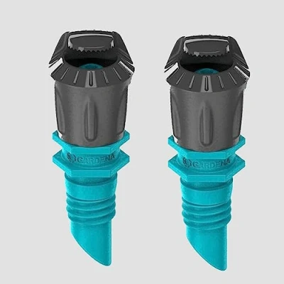 Abbildung von Bewässerung 2X Gardena Sprühdüse 180 Zubehör für das Micro Drip System 4,6 mm (3/16&quot;) Schlauch Adapter (2X 180)
