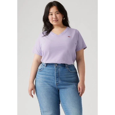 Abbildung von Levi&#039;s® Plus V Shirt PL PERFECT VNECK TEE aus Baumwolle