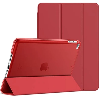Abbildung von JETech Hülle für iPad Mini 4, Schutzhülle mit Ständer Funktion und Auto Schlafen/Wachen (Rot)