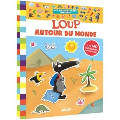Abbildung von MES autocollants MALINS LOUP AUTOUR DU MONDE: Avec + de 140 repositionnables