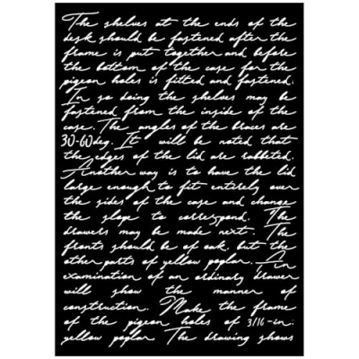 Abbildung von Stamperia Art Stories A3 Big Stencil Writings (KSTDA3005)