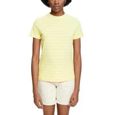 Abbildung von Esprit Solid Tshirt print, Damen, Größe: 38, Lime yellow
