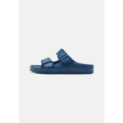 Abbildung von Birkenstock Pantolette flach, Damen, Größe: 36, Navy Schuhe