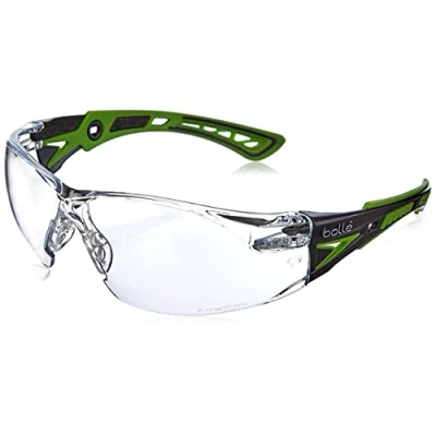 Abbildung von Bollé Safety RUSHPPSIG, Serie RUSH+, One Size Schutzbrille Grün / Schwarz