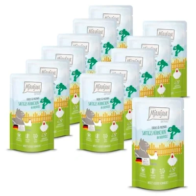 Abbildung von MjAMjAM Quetschie Chicks &amp; Friends saftiges Hühnchen an Brokkoli 12 x 125g
