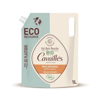 Abbildung von Rogé Cavaillès Shower Bath Gel Dry Skins Macadamia Eco Refill Organic 1L