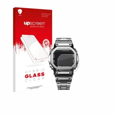 Abbildung von upscreen Schutzglas für Casio G Shock GMW B5000D 1ER Schutzfolie, Glas Folie [Klar, 9H Panzerschutz, Anti Fingerprint]