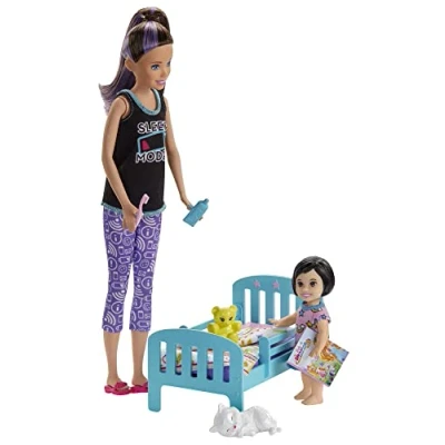 Abbildung von Barbie Puppe Spielset Skypper Babysitter Gute Nacht