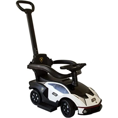 Abbildung von NATIV Rutschauto, Kinderfahrzeug mit Sicherheitsbügel, weiß