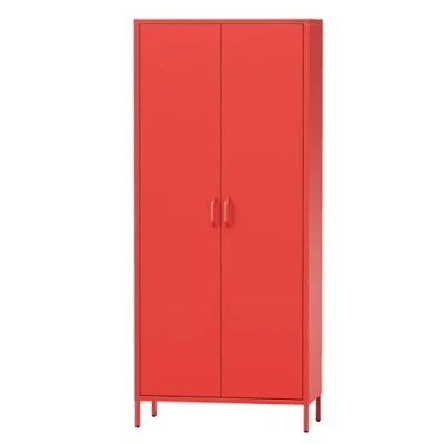 Abbildung von Jan Nowak Kommode Garderobe 800 x 1850 450 mm, Modern: rot (Garderobe FLAVIO, rot)