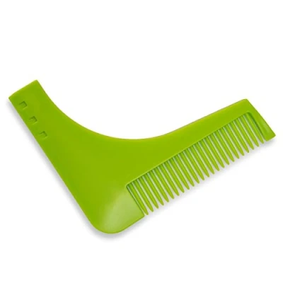 Abbildung von Bart Schablone/Bartschablone Rasier Kamm Rasur Styling Tool/Bart Bürste/Farbe: Retro Grün
