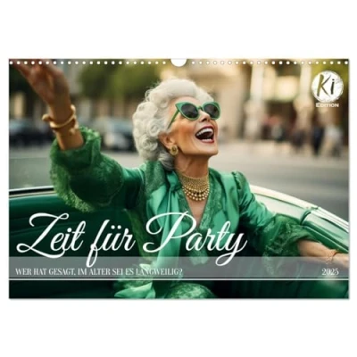 Abbildung von Zeit für Party (Wandkalender 2025 DIN A3 quer), CALVENDO Monatskalender