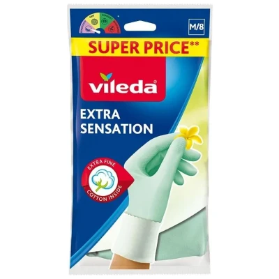 Abbildung von Vileda Extra Sensation, Haushaltshandschuhe, Grün, M, SML, 1 Stück(e), CE, WEEE