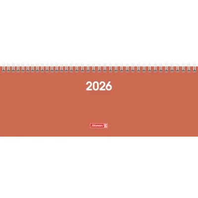 Abbildung von BRUNNEN Querterminbuch Mod. 772 2026 297x105 mm, Karton, coral