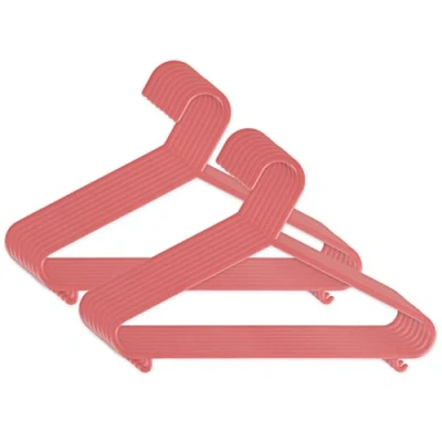 Abbildung von Bieco Kleiderbügel Kinder 16 St. Pink Länge ca. 30 cm Baby Kunststoff Organiser Für Kleiderschrank Clothes Hangers