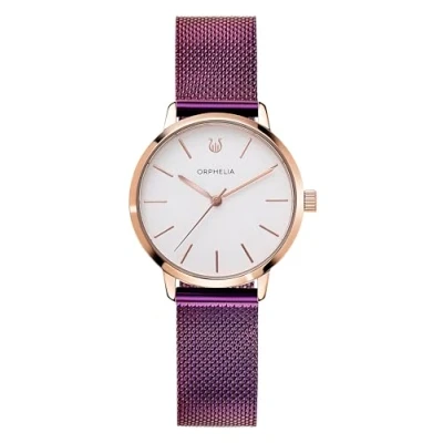 Abbildung von Orphelia Damen Analog Uhr Violetta mit Mesh Edelstahl Armband