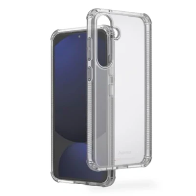 Abbildung von Hama Handyhülle „Extreme Protect“ für Galaxy S24 FE (Bumper D3O lizenziert, stoßfest, sturzsicher und bruchsicher, durchsichtige Hülle ohne Vergilben, Case induktives Laden) transparent