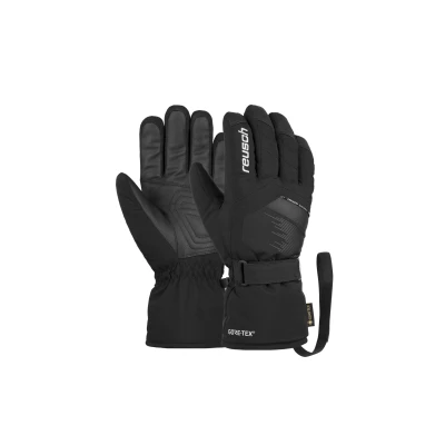 Abbildung von Reusch Unisex Fingerhandschuhe Alvin Gore TEX mit praktischer Handgelenkschlaufe 701 Black/White, 6.5