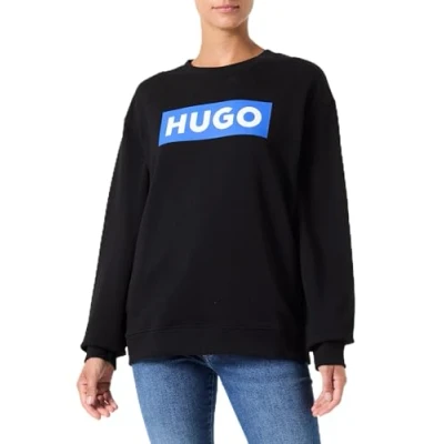 Abbildung von HUGO Classic CREW Sweatshirt, Damen, Größe: 3XL, Black