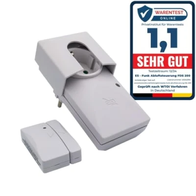 Abbildung von Elektrotechnik Schabus Abluft Set Funk Abluftsteuerung FDS 200 1150 W Weiß Zulassungen (Abluftst