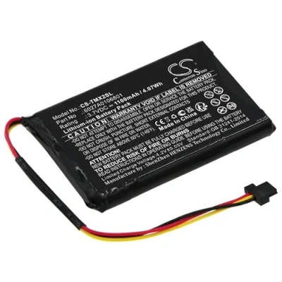 Abbildung von CS TMX2SL Akkus 1100mAh Kompatibel mit [Tomtom] für 4ET0.002.02, 4ET03, XL Holiday, IQ, Live 4EM0.001.02, XL2 V4 Ersetzt 6027A0106801