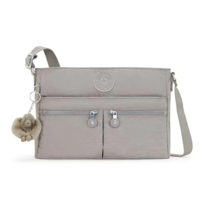 Abbildung von Kipling New Angie Kleine Umhängetasche, Grey Gris (Grau)
