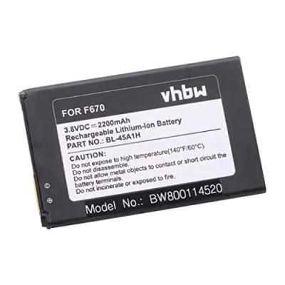 Abbildung von vhbw Akku Ersatz für LG BL 45A1H, EAC63158301 Handy Smartphone Telefon (2200mAh, 3,8V, Li Ion)