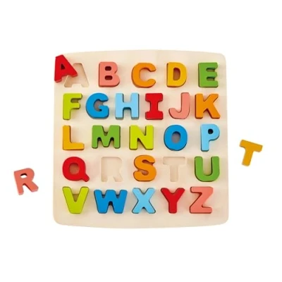 Abbildung von Hape Steckpuzzle Puzzle mit Großbuchstaben, 26 Puzzleteile, FSC® schützt Wald weltweit