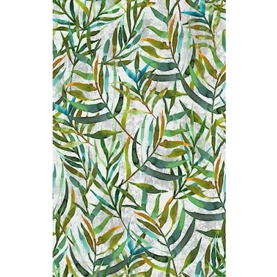 Abbildung von d c fix Möbel Klebefolie Lorina Blätter Motiv 45 cm x 2 m Möbelfolie selbstklebende Deko Folie Schrank Küche Bad Dekorfolie wasserfest Dschungel Wald Muster modern