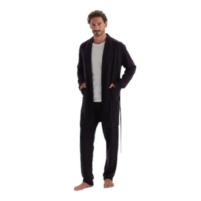 Abbildung von DAGI Striped Regular Nachtwäsche Hose, Herren, Größe: XL, Bordeaux
