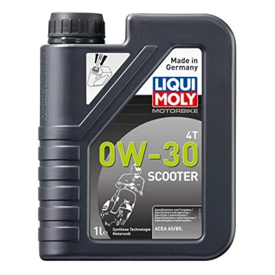 Abbildung von LIQUI MOLY Motorbike 4T 0W 30 Scooter 1 L Motorrad Synthesetechnologie Motoröl Art. Nr.: 21153, farblos