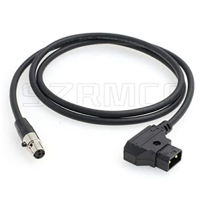 Abbildung von SZRMCC D tap auf TA4F Mini XLR 4 polige Buchse Stromkabel für TVLogic Monitor