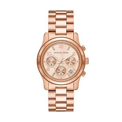 Abbildung von Michael Kors Runway Chronograph, Damen, Größe: One Size, Rosegold
