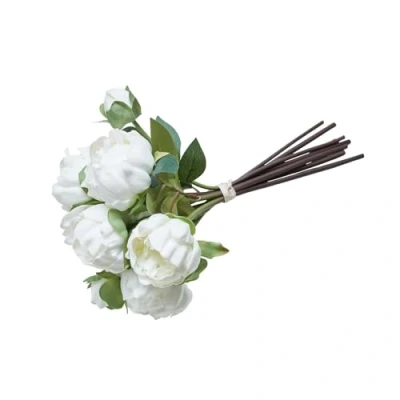 Abbildung von Loberon Deko Blumenstrauss Zephyrel, Naturgetreue Pfingstrosen, Hochwertige Verarbeitung, Bouquet, Kunstblumen, Dekoration, Eisendraht, Polyester, Creme