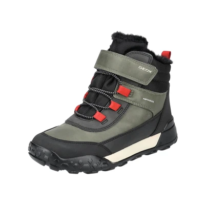 Abbildung von Geox Trekkyup ABX Schnürstiefelette für Kinder, Größe: 32, Dk green black c Schuhe