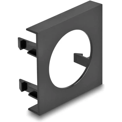 Abbildung von Delock Easy 45 Modulblende Loch Ausschnitt Ø 30,2 mm, x mm 5 Stück schwarz