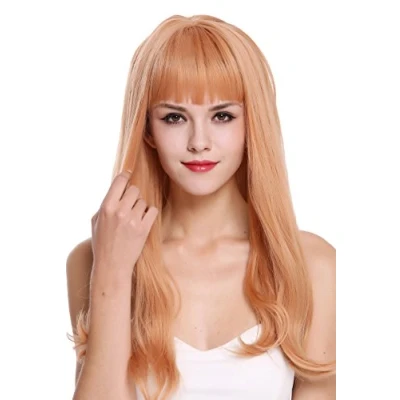 Abbildung von WIG ME UP DL047 1344 Perücke Damenperücke Lang Glatt Gewellte Spitzen Rotblond Hellrot Orangerot