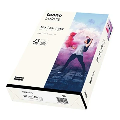 Abbildung von 5 x Inapa Multifunktionspapier tecno colors A4 120 g/qm naturweiß VE=2