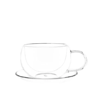 Abbildung von ZELLERFELD Teeglas Trendmax 2 x Teegläser Thermoglas Kaffeegläser Henkel Doppelwand 250ml